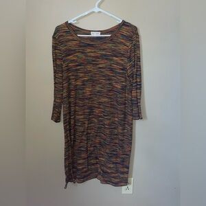 Song n Spirit space dye waffle knit dress size M